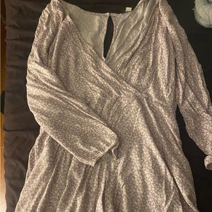 American Eagle lavender floral romper